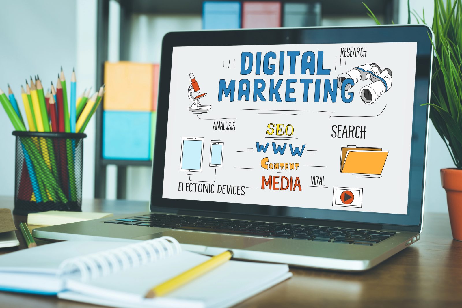 Objavljanje družbenih omrežij ni edina stvar ki ga digitalni marketing ponuja v svoji ponudbi